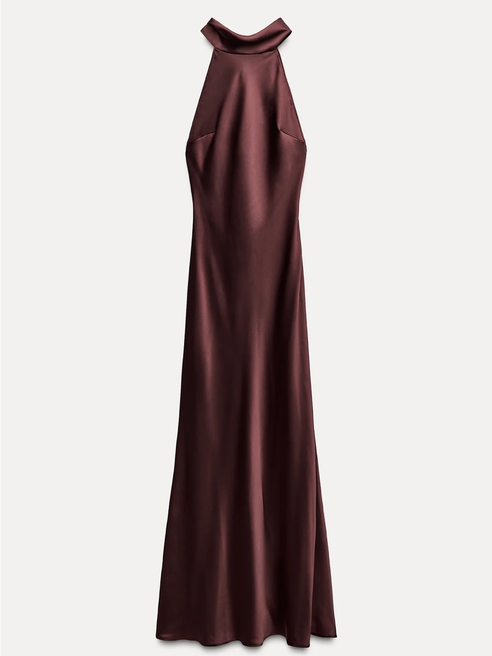 Zara Satin Halter Gown